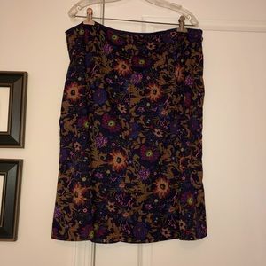 Liz Claiborne  EUC Fully Lined Cotton Skirt Sz 18